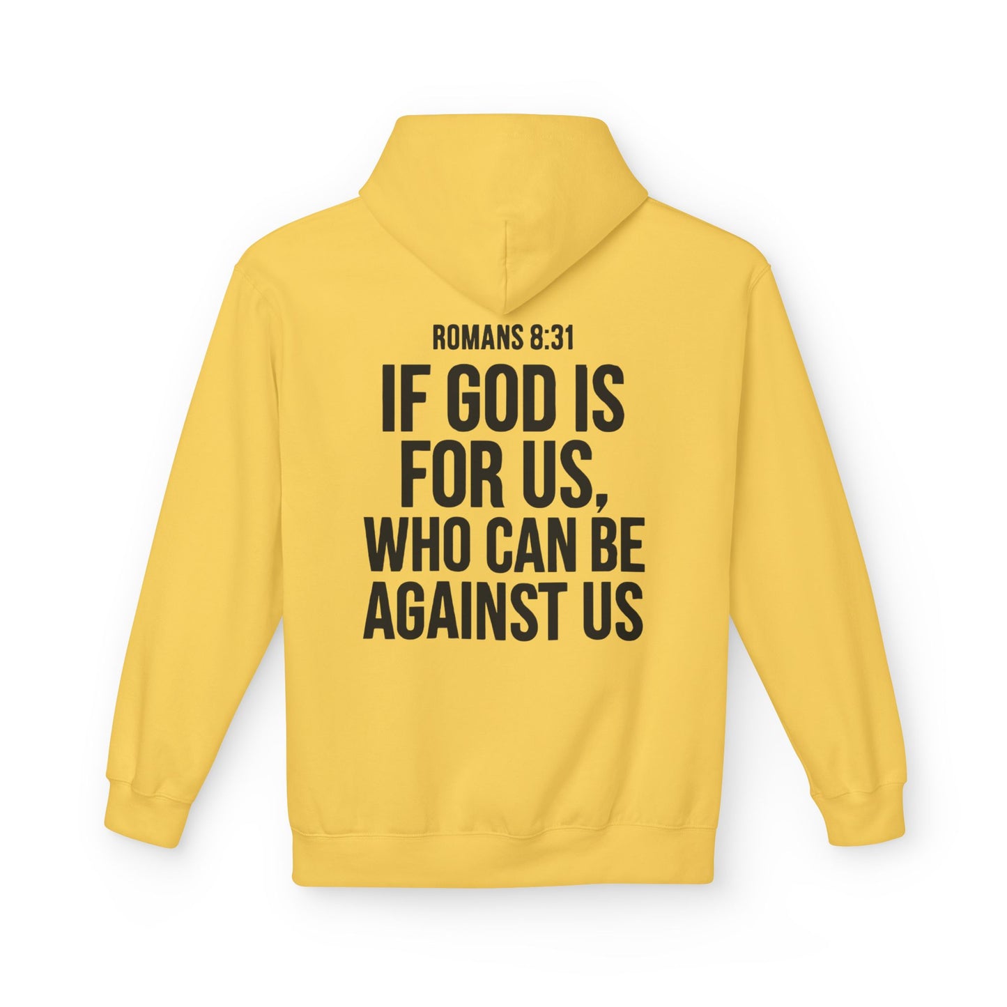 Walk by Faith Hoodie — Christian Cross Pullover with 'Walk by faith, not by sight' Back Design