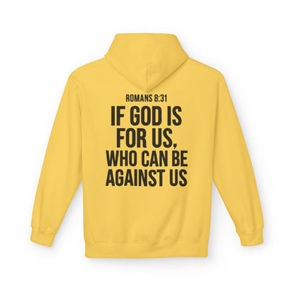 Walk by Faith Hoodie — Christian Cross Pullover with 'Walk by faith, not by sight' Back Design