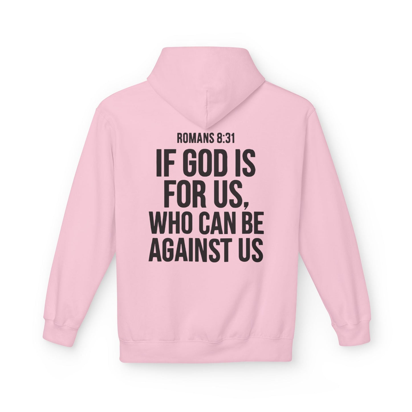 Walk by Faith Hoodie — Christian Cross Pullover with 'Walk by faith, not by sight' Back Design