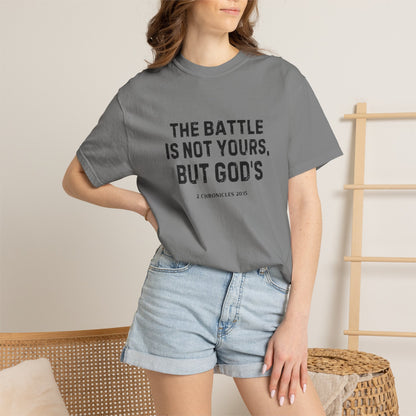 Faith T-Shirt - "The Battle Is Not Yours, But God's" Inspirational Christian Tee