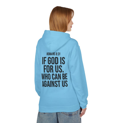 Walk by Faith Hoodie — Christian Cross Pullover with 'Walk by faith, not by sight' Back Design