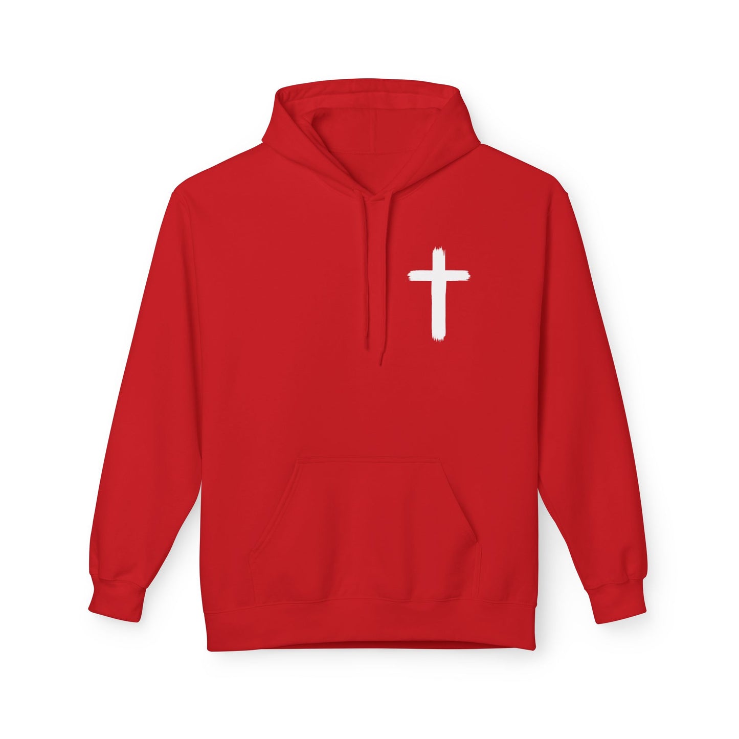 Walk by Faith Hoodie — Christian Cross Pullover with 'Walk by faith, not by sight' Back Design