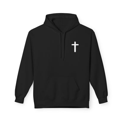 Walk by Faith Hoodie — Christian Cross Pullover with 'Walk by faith, not by sight' Back Design