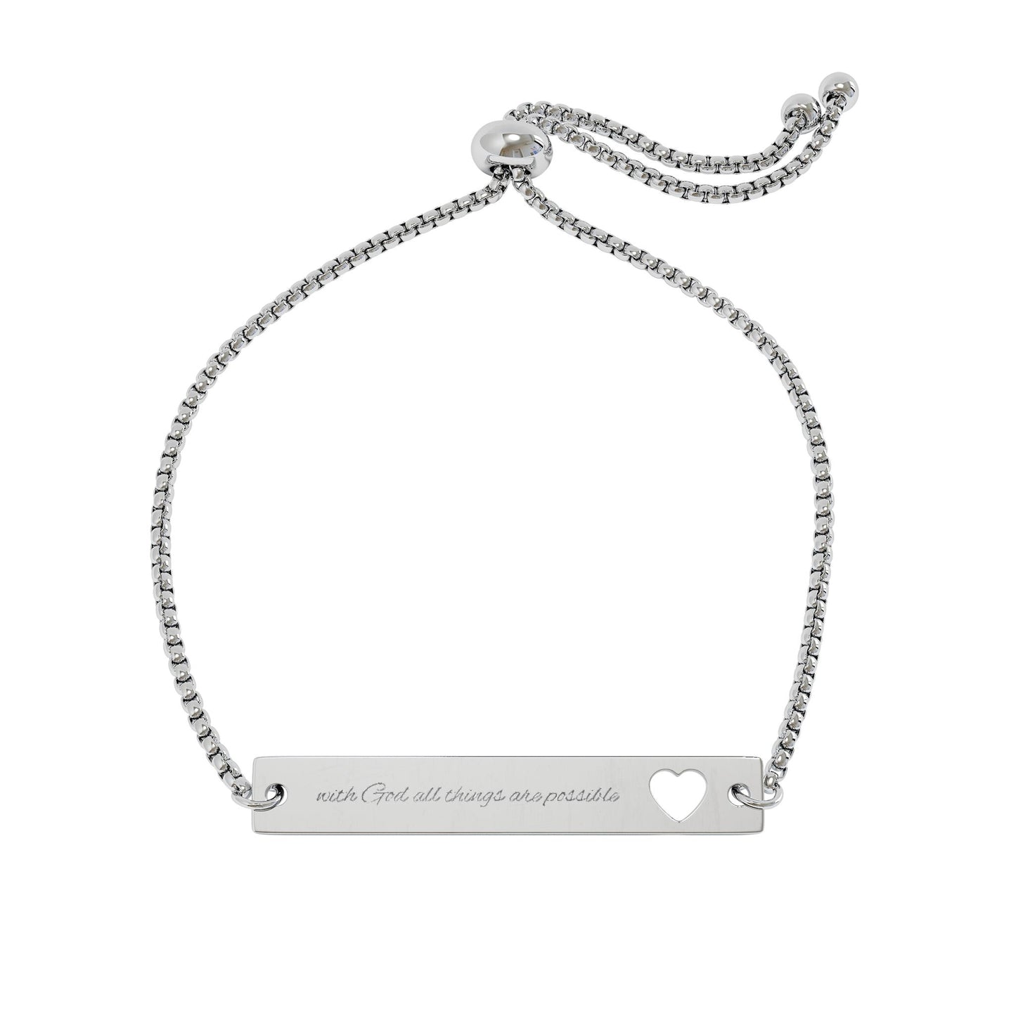 Chrisitan Jewelry Bracelet with God nothing is impossible