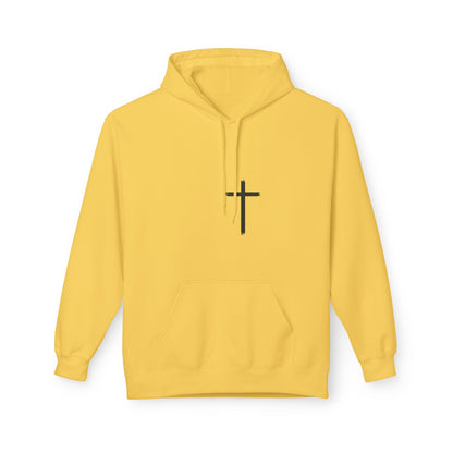 Walk by Faith Hoodie — Christian Cross Pullover with 'Walk by faith, not by sight' Back Design