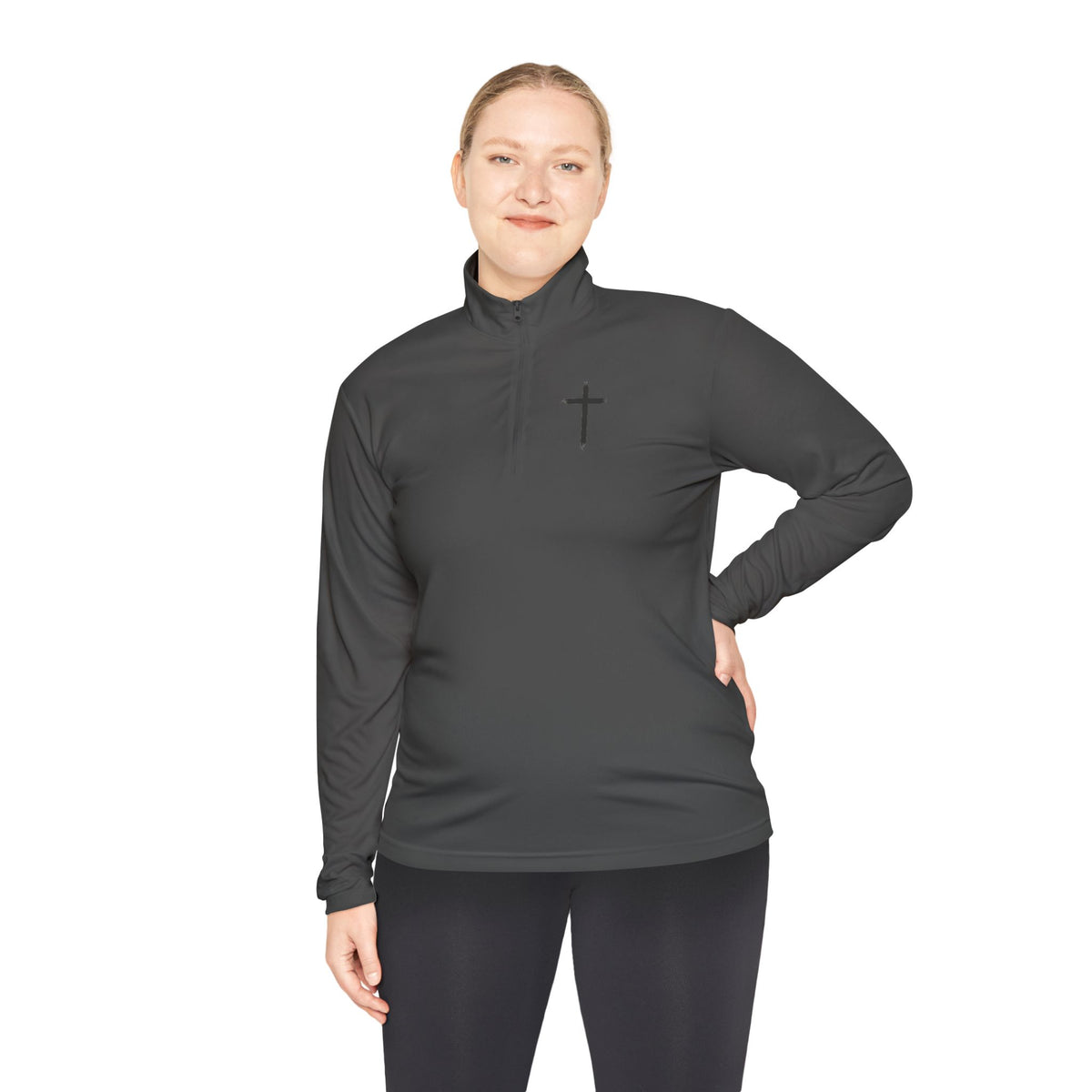 Christian Quarter-Zip Pullover — Faith-Inspired Athletic Top