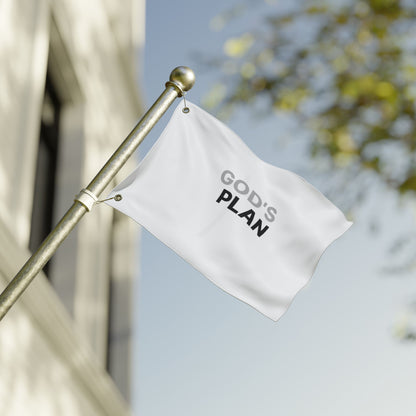 God's Plan Prayer Flag — Double‑Sided Christian Cross Banner