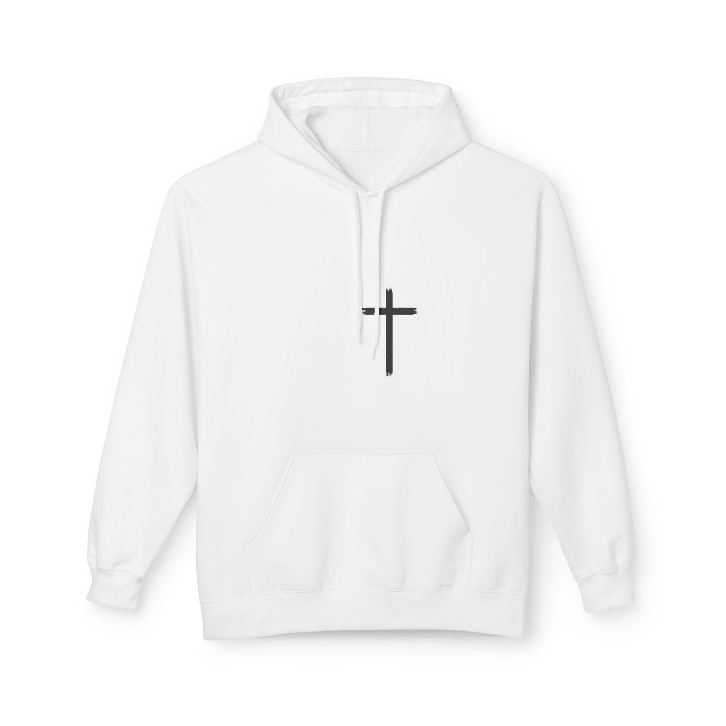 Walk by Faith Hoodie — Christian Cross Pullover with 'Walk by faith, not by sight' Back Design