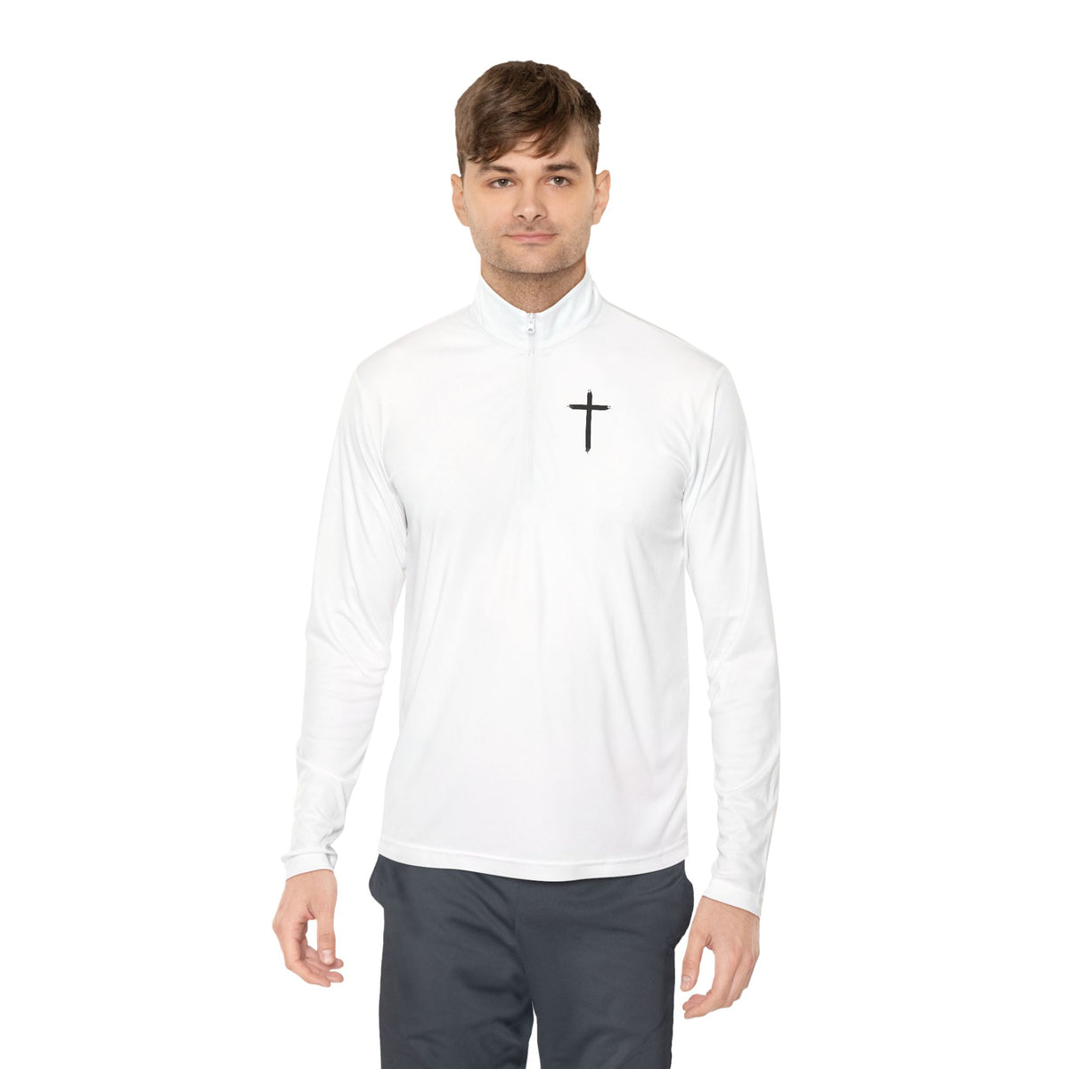 Christian Quarter-Zip Pullover — Faith-Inspired Athletic Top