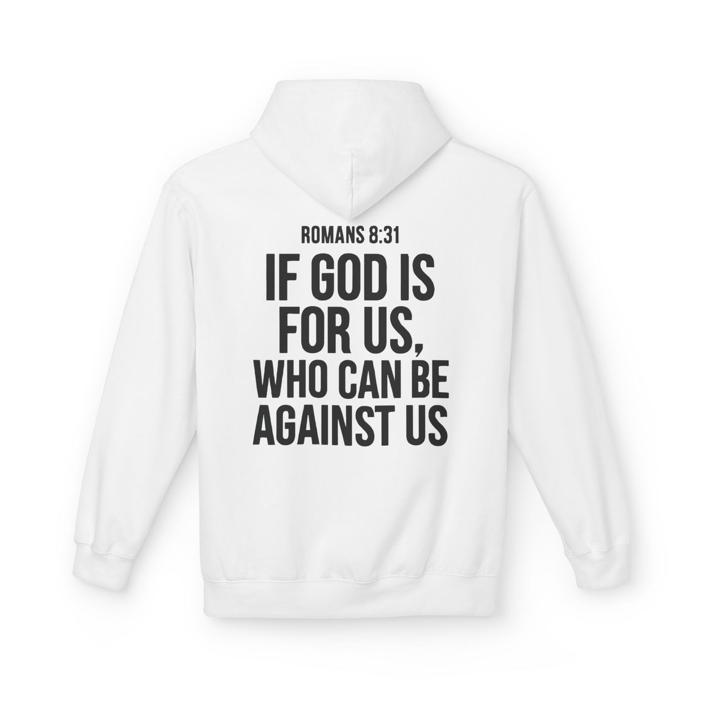 Walk by Faith Hoodie — Christian Cross Pullover with 'Walk by faith, not by sight' Back Design