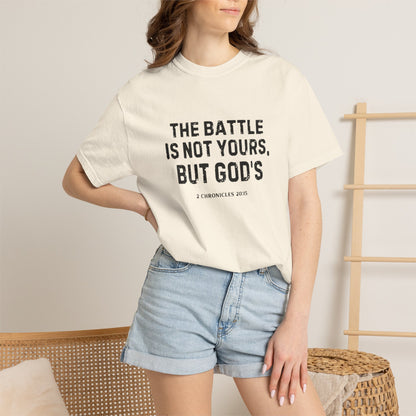 Faith T-Shirt - "The Battle Is Not Yours, But God's" Inspirational Christian Tee