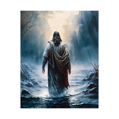 Jesus Walking on Water Matte Vertical