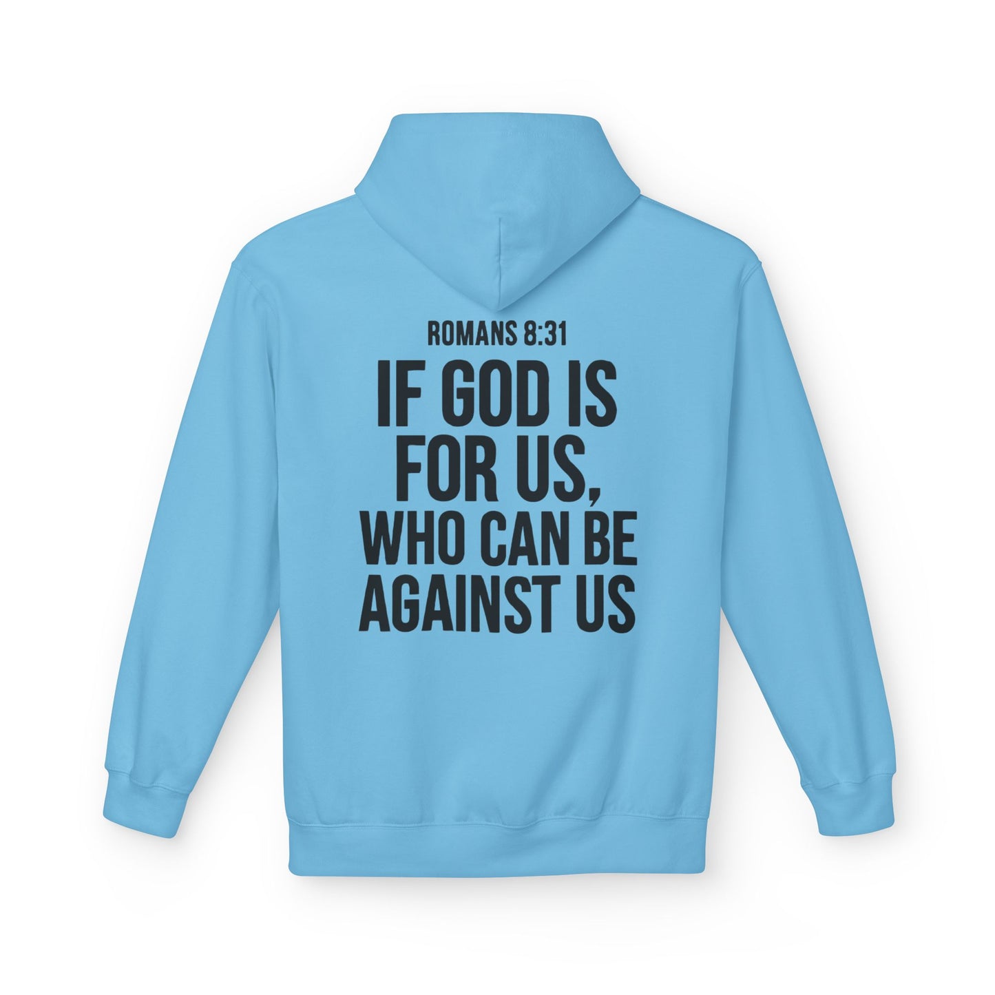 Walk by Faith Hoodie — Christian Cross Pullover with 'Walk by faith, not by sight' Back Design