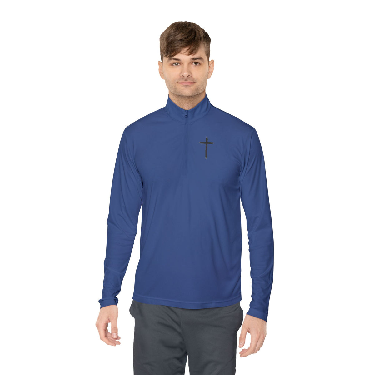 Christian Quarter-Zip Pullover — Faith-Inspired Athletic Top