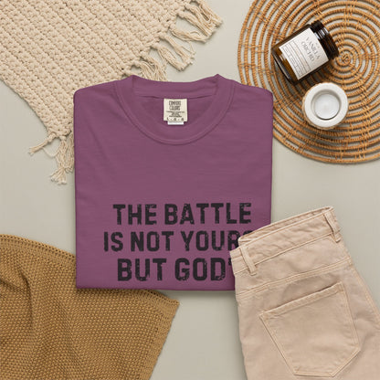 Faith T-Shirt - "The Battle Is Not Yours, But God's" Inspirational Christian Tee