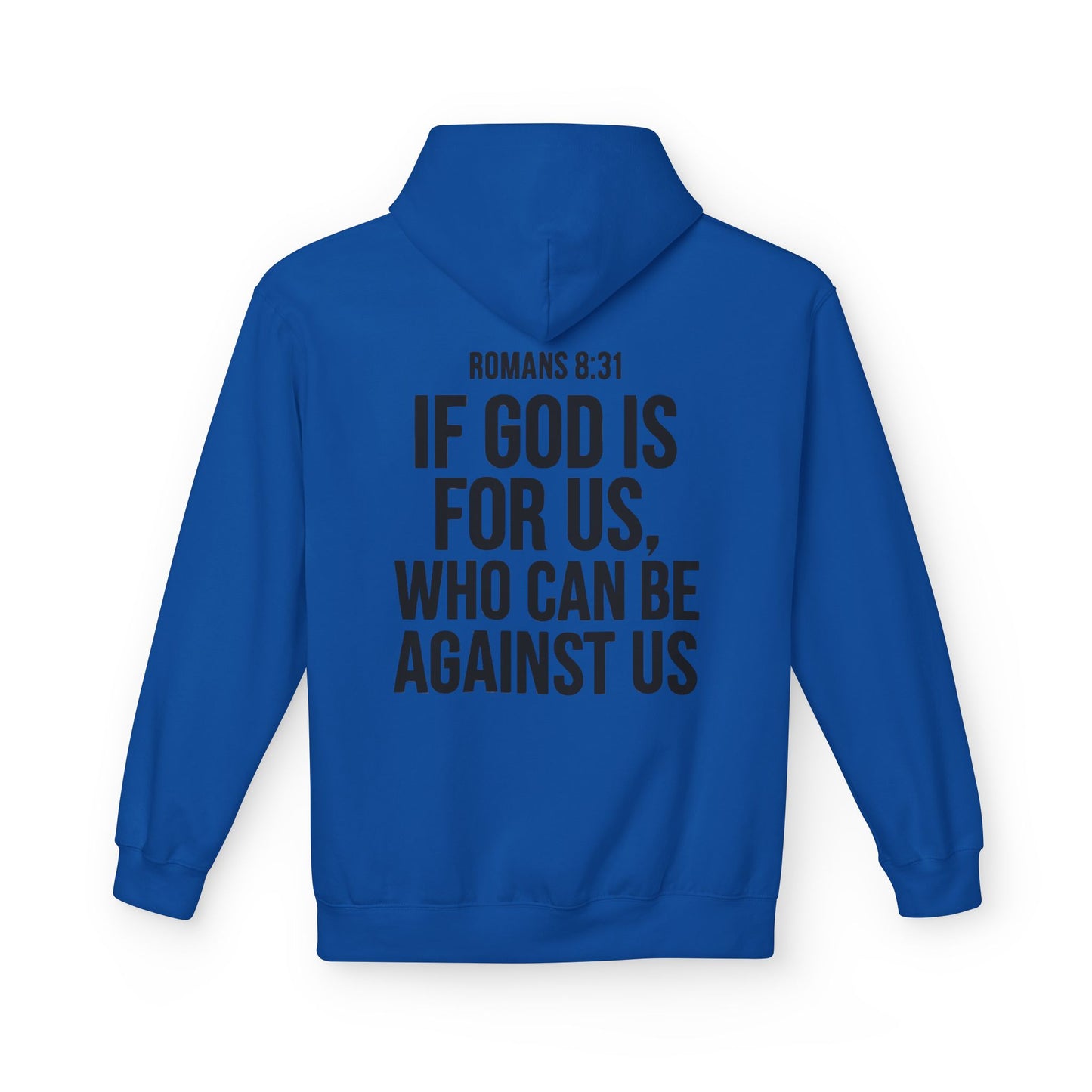 Walk by Faith Hoodie — Christian Cross Pullover with 'Walk by faith, not by sight' Back Design