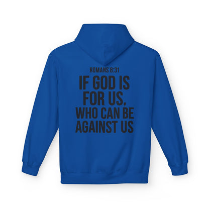 Walk by Faith Hoodie — Christian Cross Pullover with 'Walk by faith, not by sight' Back Design