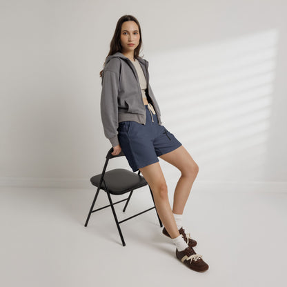 Cross Graphic Sweat Shorts — Lightweight Garment-Dyed Fleece