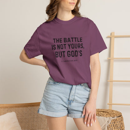 Faith T-Shirt - "The Battle Is Not Yours, But God's" Inspirational Christian Tee