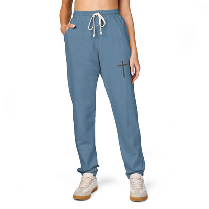 Unisex Garment-Dyed Fleece Sweatpants