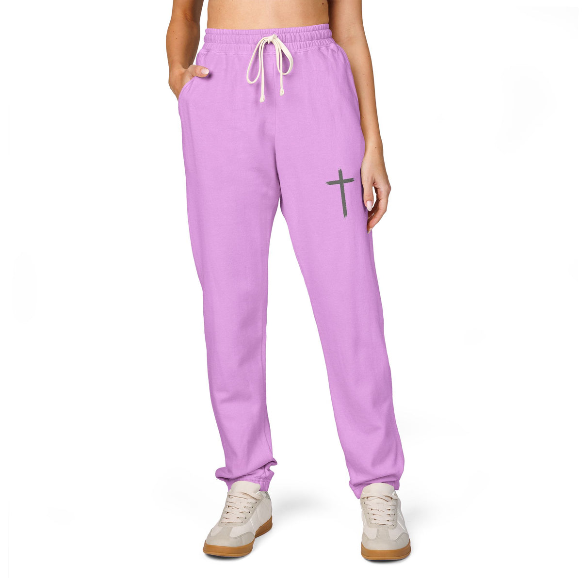 Unisex Garment-Dyed Fleece Sweatpants