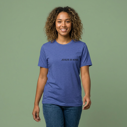 Jesus Is King T-Shirt — Minimal Christian Faith Tee