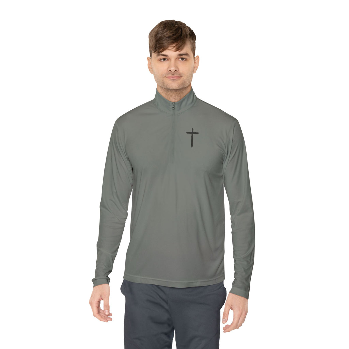 Christian Quarter-Zip Pullover — Faith-Inspired Athletic Top