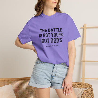 Faith T-Shirt - "The Battle Is Not Yours, But God's" Inspirational Christian Tee