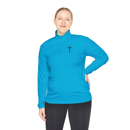 Christian Quarter-Zip Pullover — Faith-Inspired Athletic Top