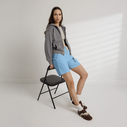 Cross Graphic Sweat Shorts — Lightweight Garment-Dyed Fleece