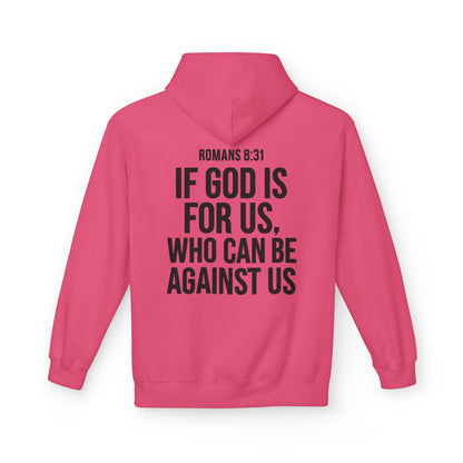 Walk by Faith Hoodie — Christian Cross Pullover with 'Walk by faith, not by sight' Back Design