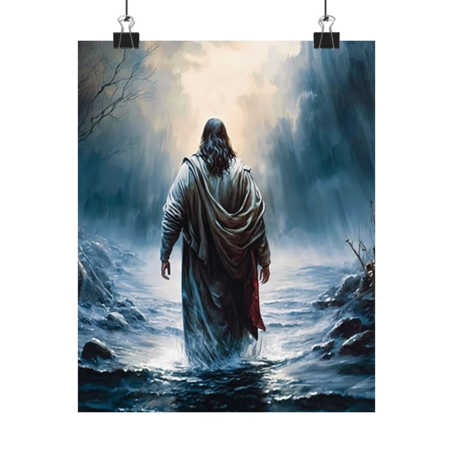 Jesus Walking on Water Matte Vertical