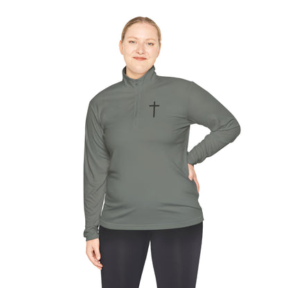 Christian Quarter-Zip Pullover — Faith-Inspired Athletic Top