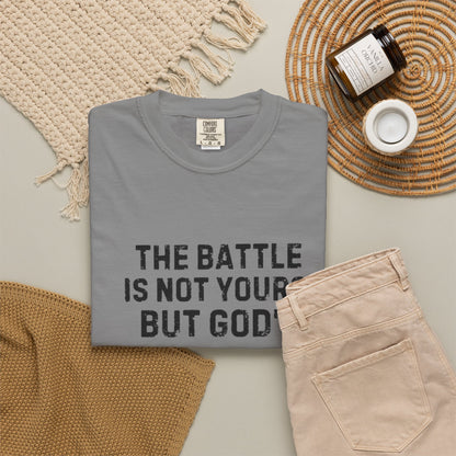 Faith T-Shirt - "The Battle Is Not Yours, But God's" Inspirational Christian Tee