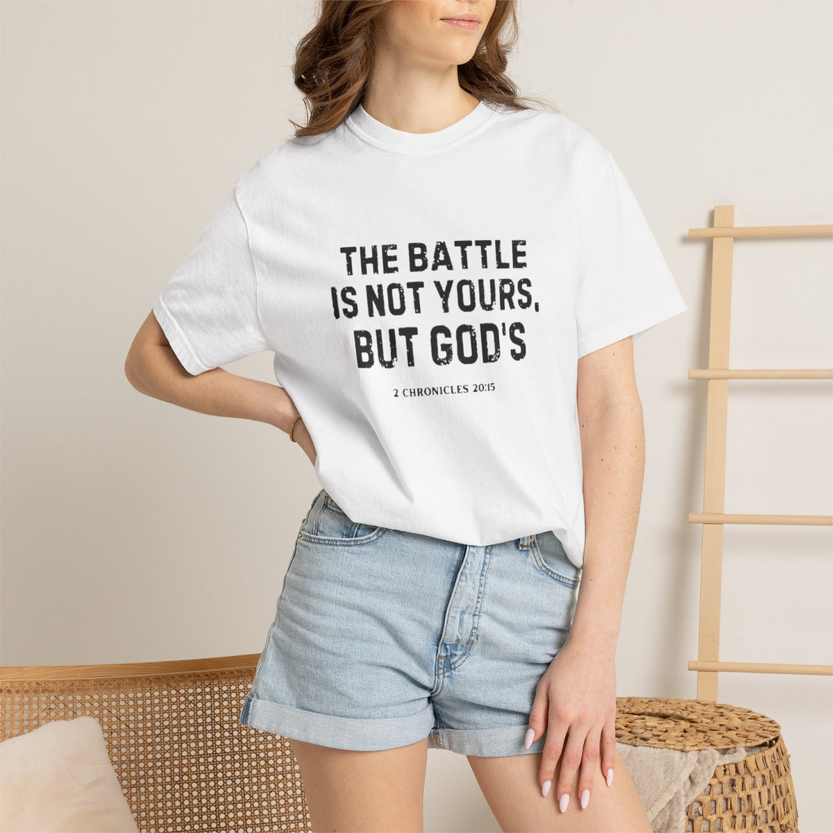 Faith T-Shirt - "The Battle Is Not Yours, But God's" Inspirational Christian Tee