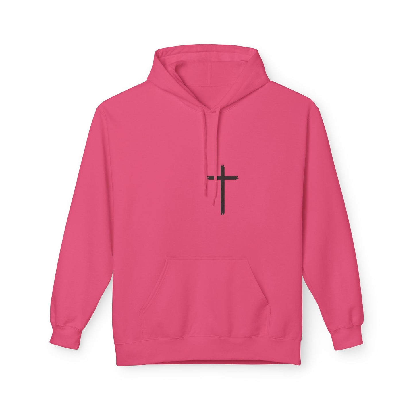 Walk by Faith Hoodie — Christian Cross Pullover with 'Walk by faith, not by sight' Back Design