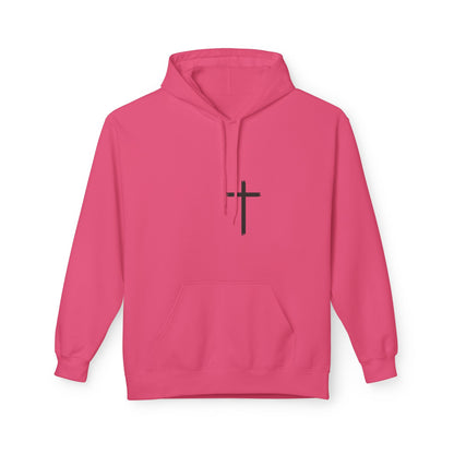 Walk by Faith Hoodie — Christian Cross Pullover with 'Walk by faith, not by sight' Back Design