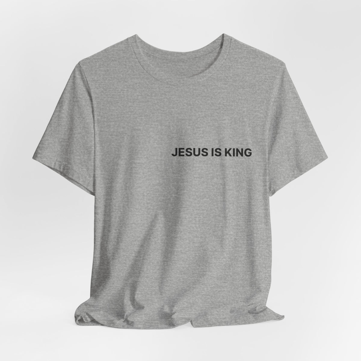 Jesus Is King T-Shirt — Minimal Christian Faith Tee