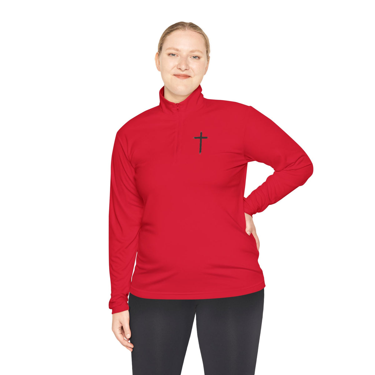 Christian Quarter-Zip Pullover — Faith-Inspired Athletic Top