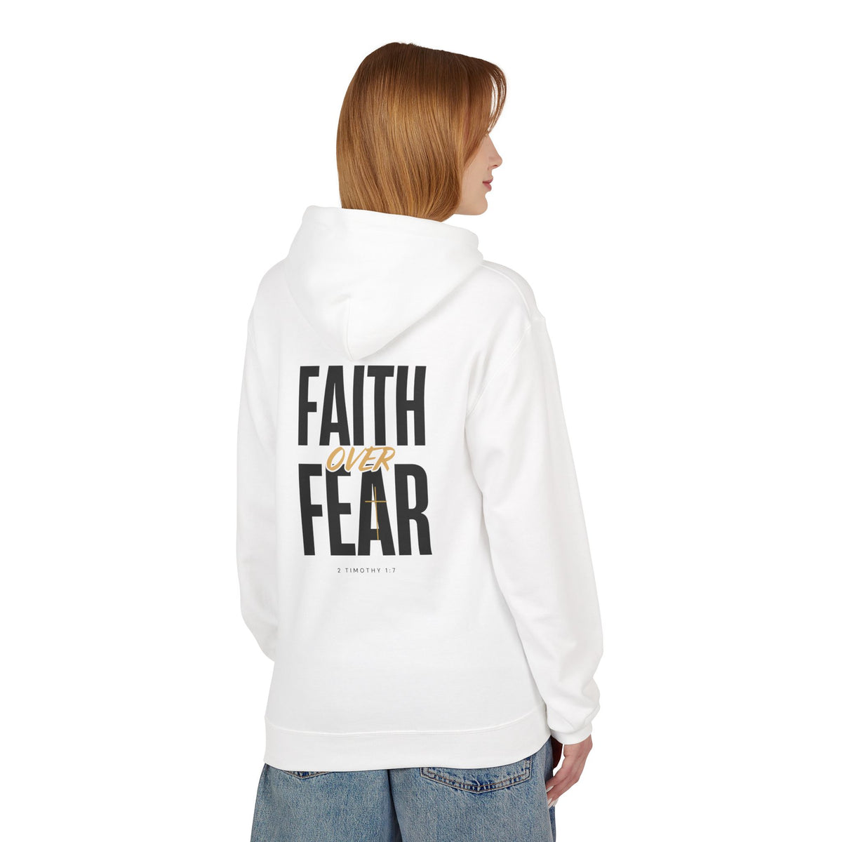 Faith Over Fear Hoodie — Inspirational Christian Pullover
