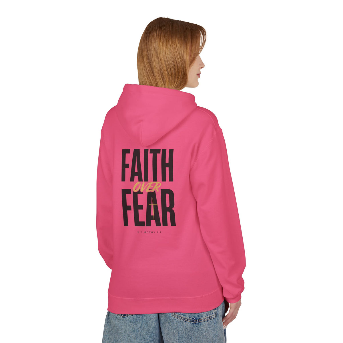 Faith Over Fear Hoodie — Inspirational Christian Pullover
