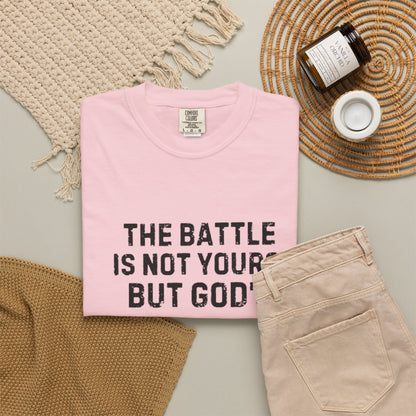 Faith T-Shirt - "The Battle Is Not Yours, But God's" Inspirational Christian Tee