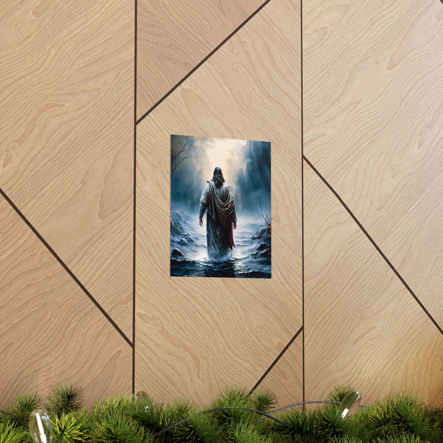 Jesus Walking on Water Matte Vertical