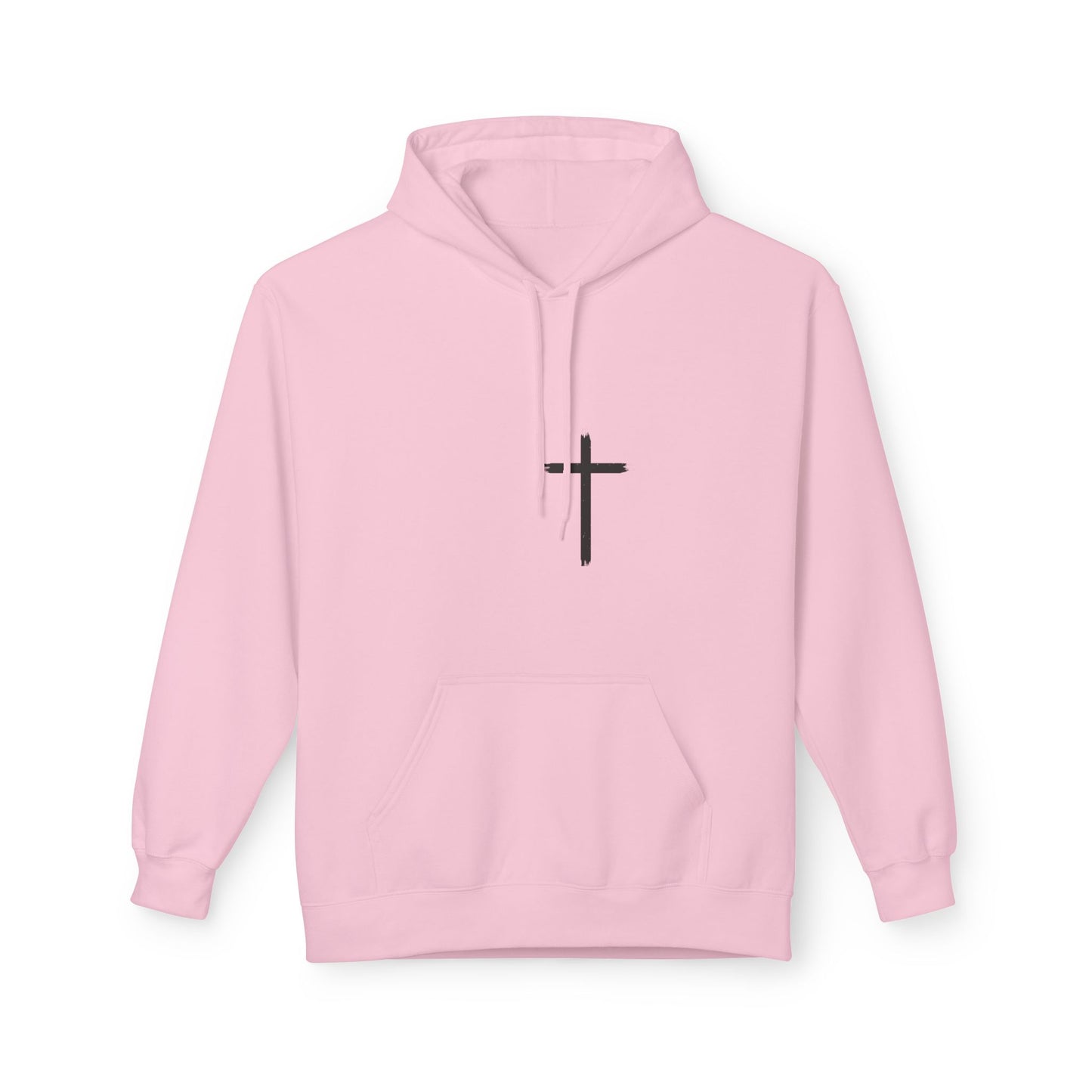 Walk by Faith Hoodie — Christian Cross Pullover with 'Walk by faith, not by sight' Back Design