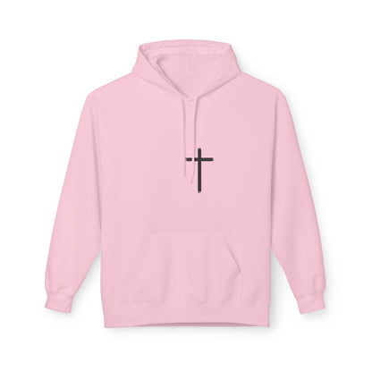 Walk by Faith Hoodie — Christian Cross Pullover with 'Walk by faith, not by sight' Back Design