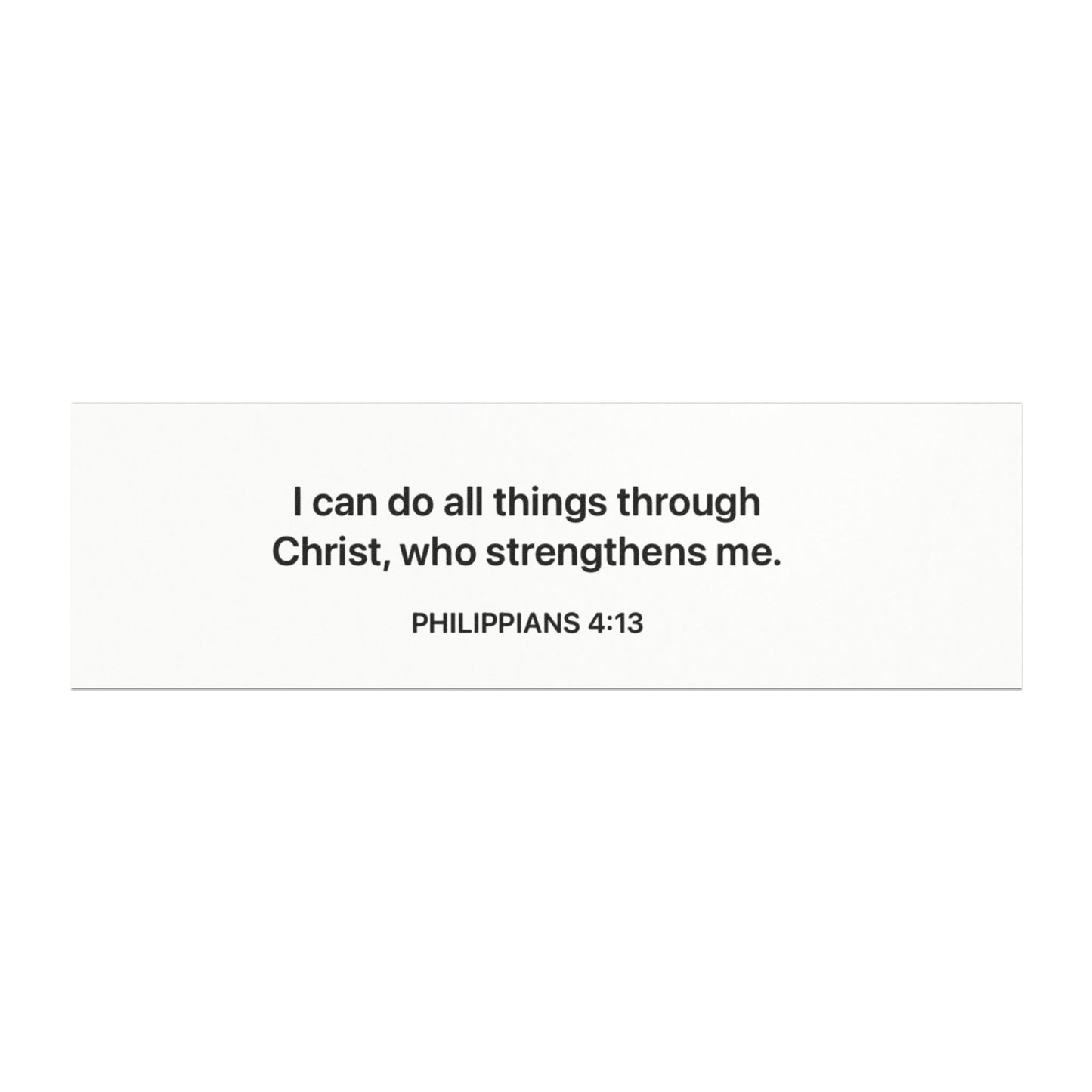 Philippians 4:13 Car Magnet — Christian Scripture Bumper Sticker