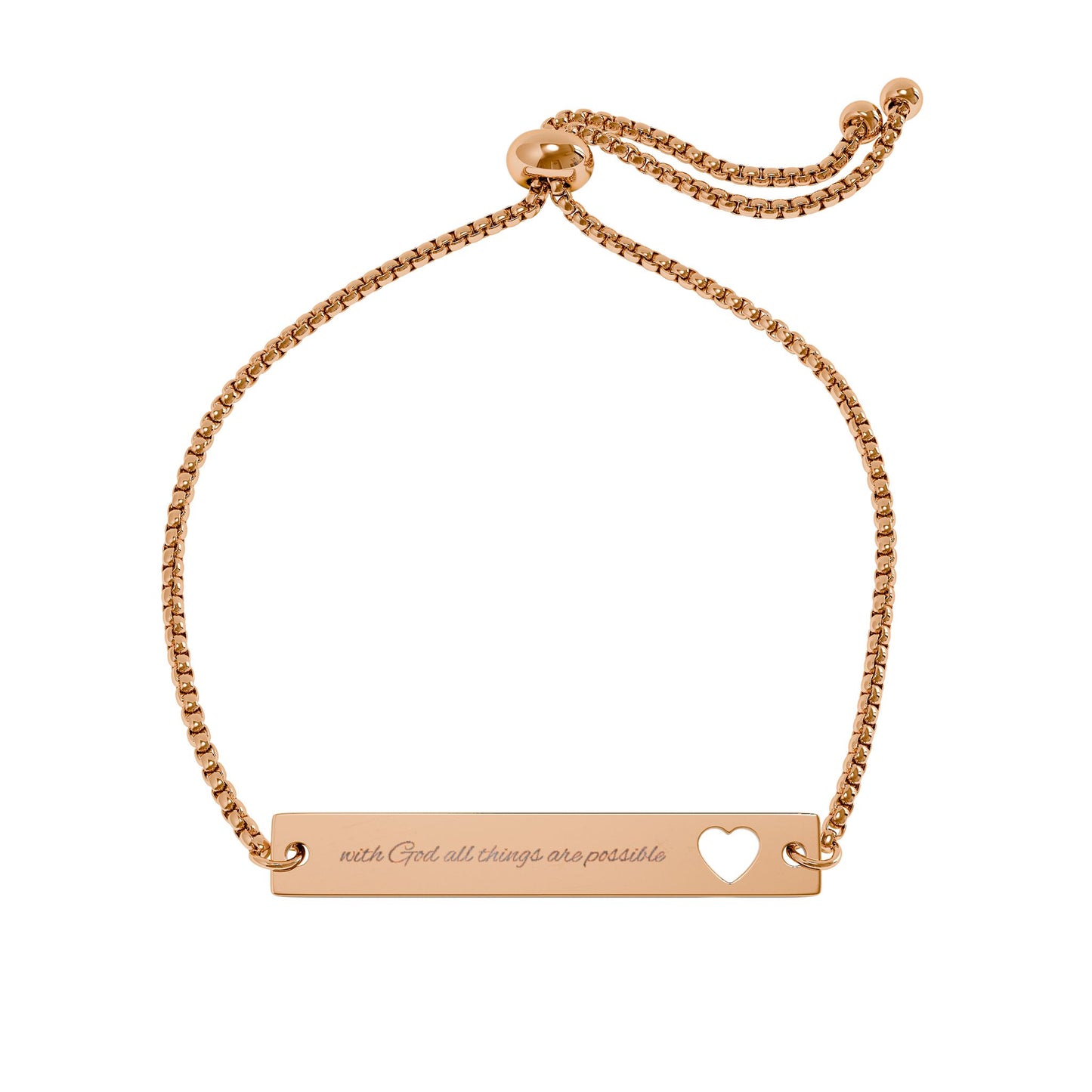 Chrisitan Jewelry Bracelet with God nothing is impossible