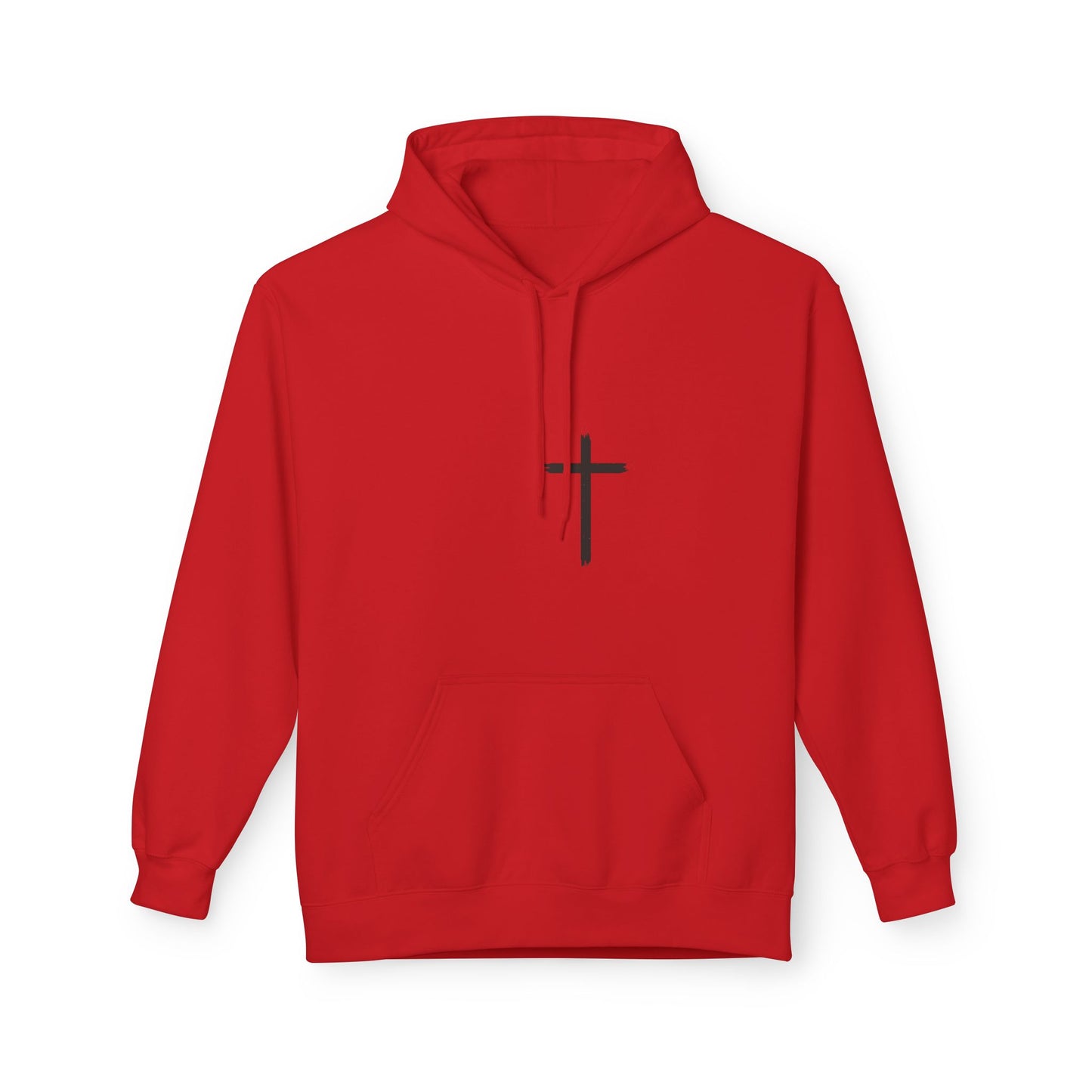 Walk by Faith Hoodie — Christian Cross Pullover with 'Walk by faith, not by sight' Back Design