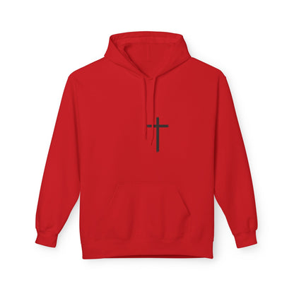 Walk by Faith Hoodie — Christian Cross Pullover with 'Walk by faith, not by sight' Back Design