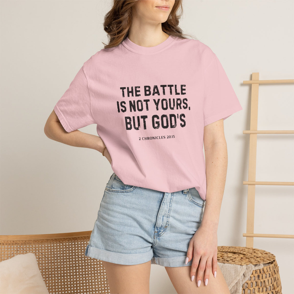 Faith T-Shirt - "The Battle Is Not Yours, But God's" Inspirational Christian Tee